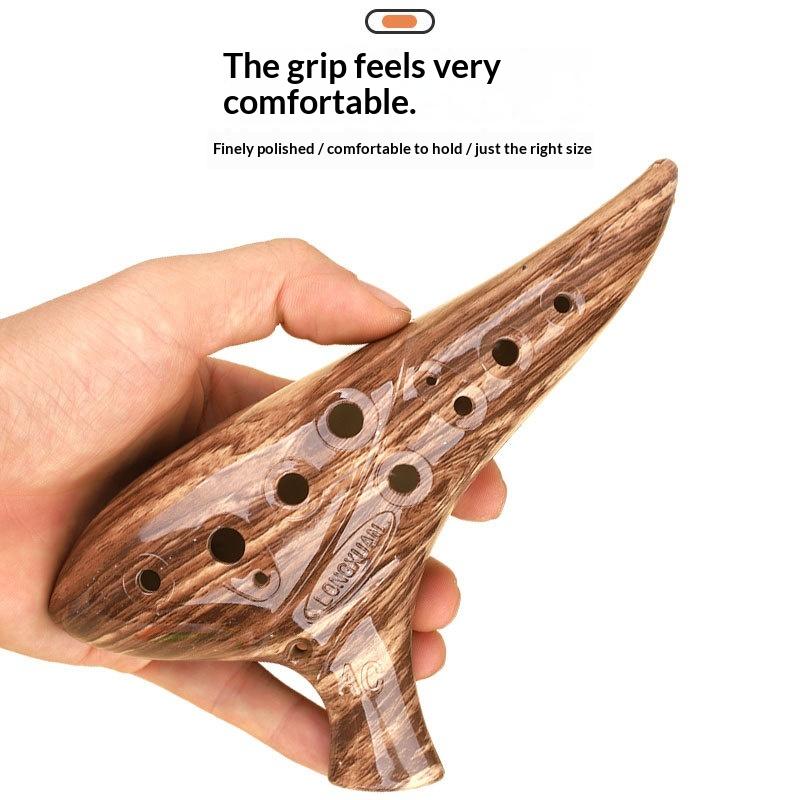 Ocarina Ceramic - NOWA 12-otworowa okaryna, instrument muzyczny, okaryny