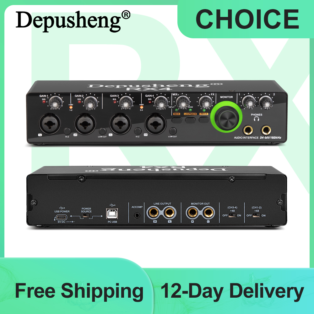Audio Music Interface - Interfejs audio Depusheng RX4 Karta dźwiękowa