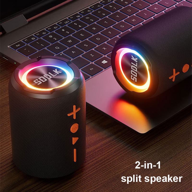 Audio Music Spotify - SODLK TX9 2-w-1 Rozdzielany Głośnik Bluetooth