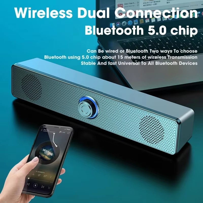 Audio Music Mp3 Free - Muzyczny soundbar Komputerowy głośnik przewodowy i