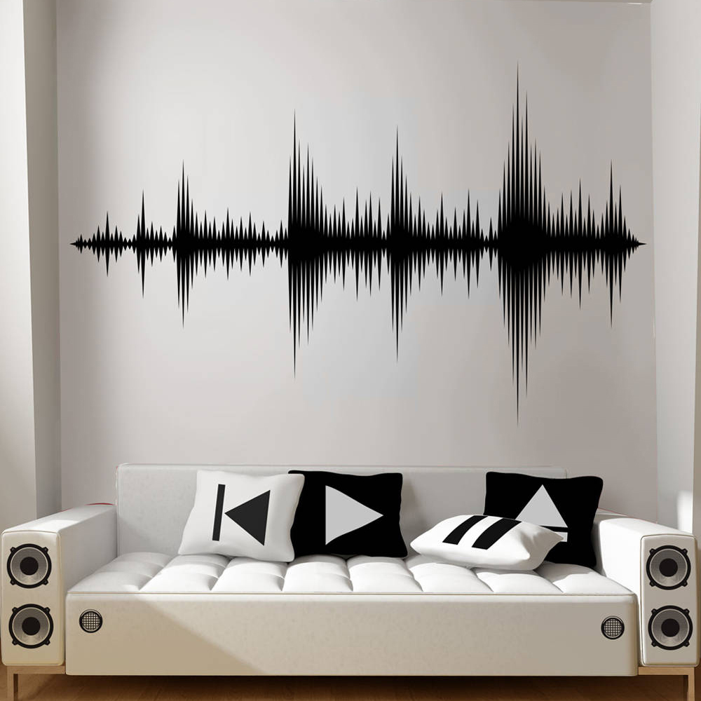 Audio Music Wallpaper - Audio Wave fototapeta dźwięk sztuka przedstawiająca