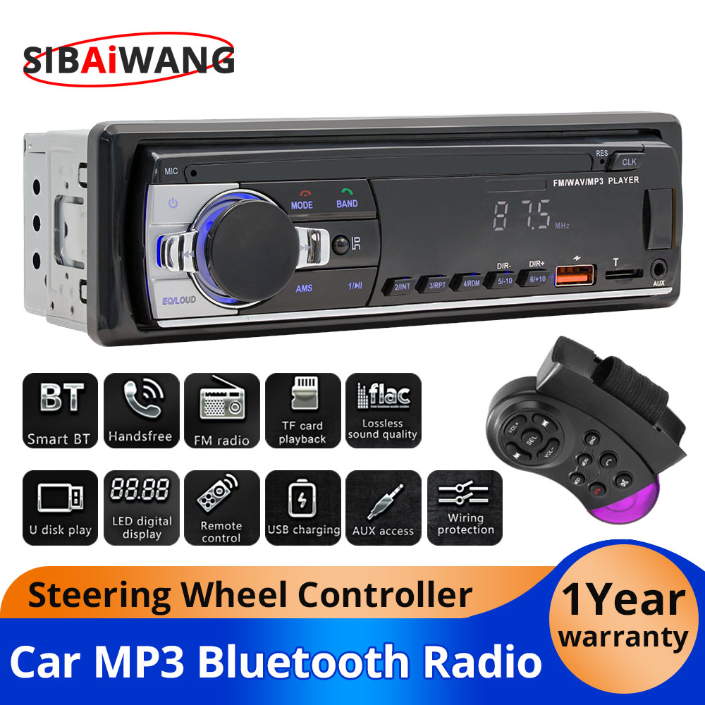 Audio Universal Music - Radio samochodowe 1Din Odtwarzacz MP3 Bluetooth