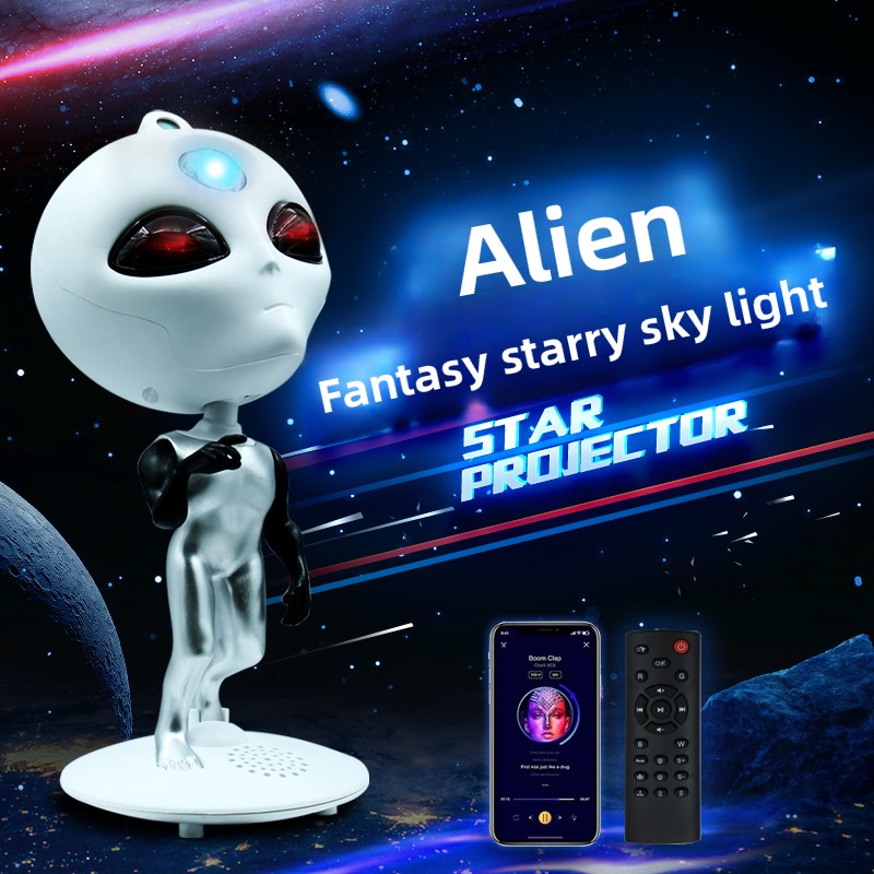 Audio Music Spotify - Projektor Alien Galaxy Star z głośnikiem