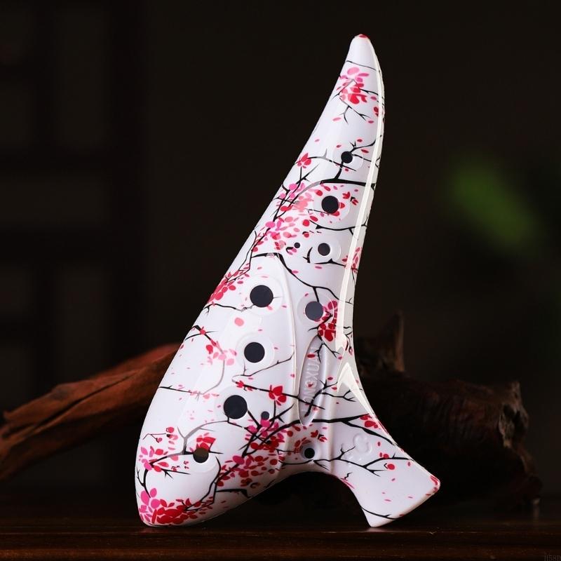 Ocarina Ceramic - Profesjonalna 12-otworowa ceramiczna oktawa o szerokim