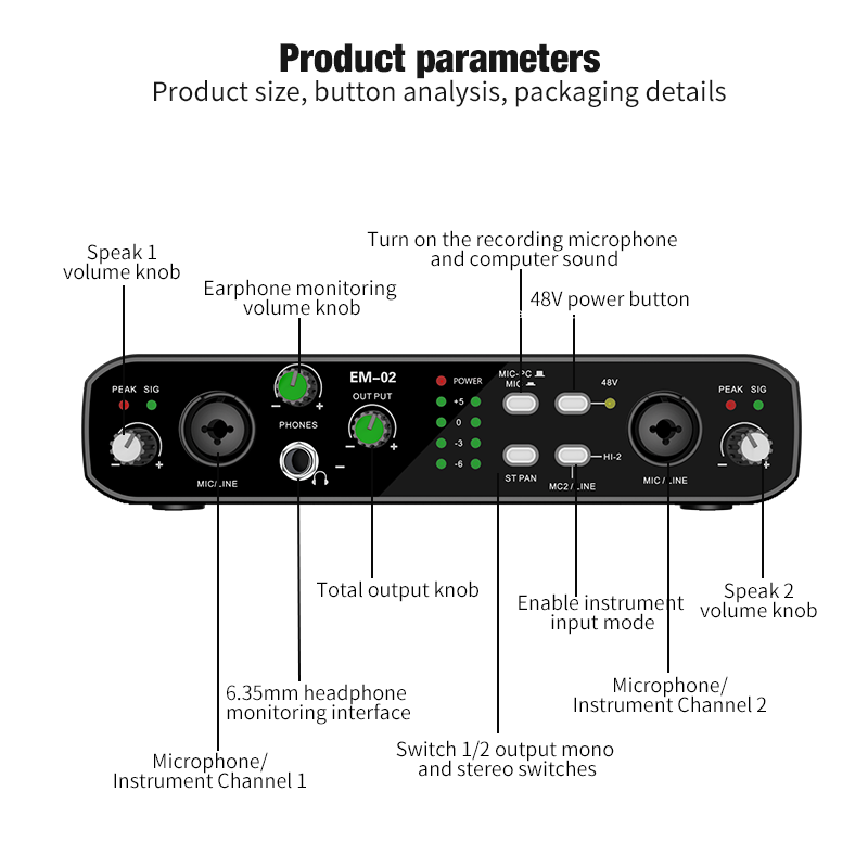 Interfejs audio z mikrofonem,  – Audio Music Interface recenzja i cena