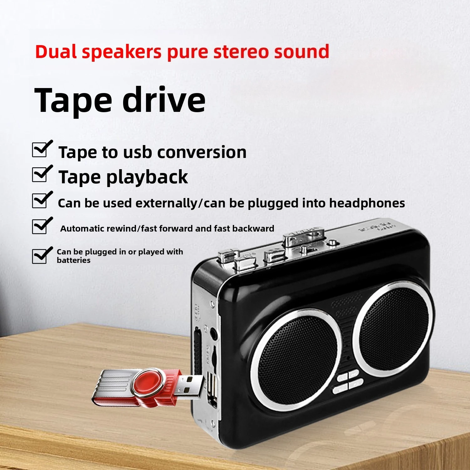 Odtwarzacz kaset USB, konwerte – Audio Music Mp3 Free recenzja i cena