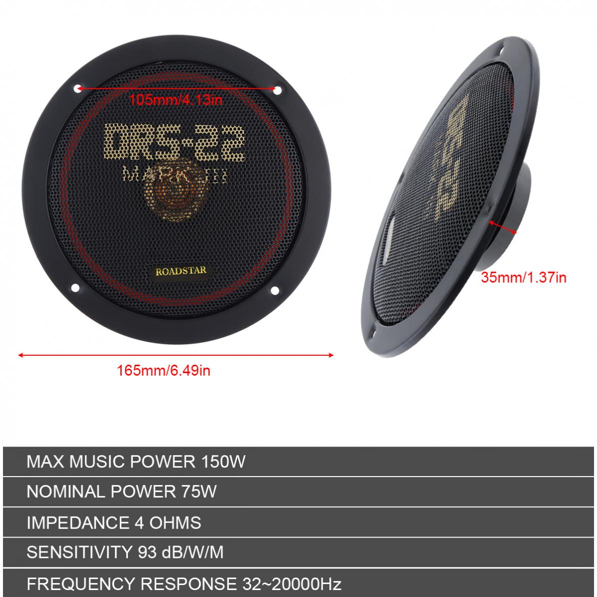 2 szt. 6,5 cala 12 V 150 W zes – Audio Universal Music recenzja i cena